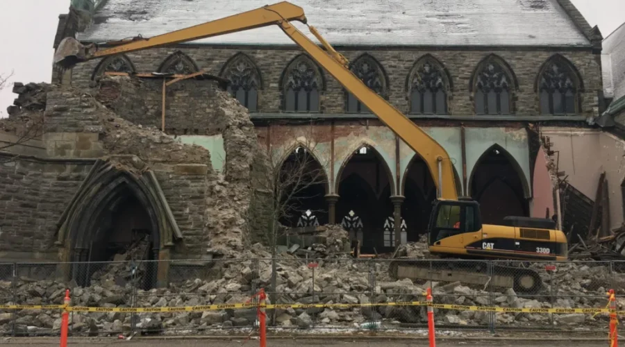 Demolition Begins At Gothic Arches