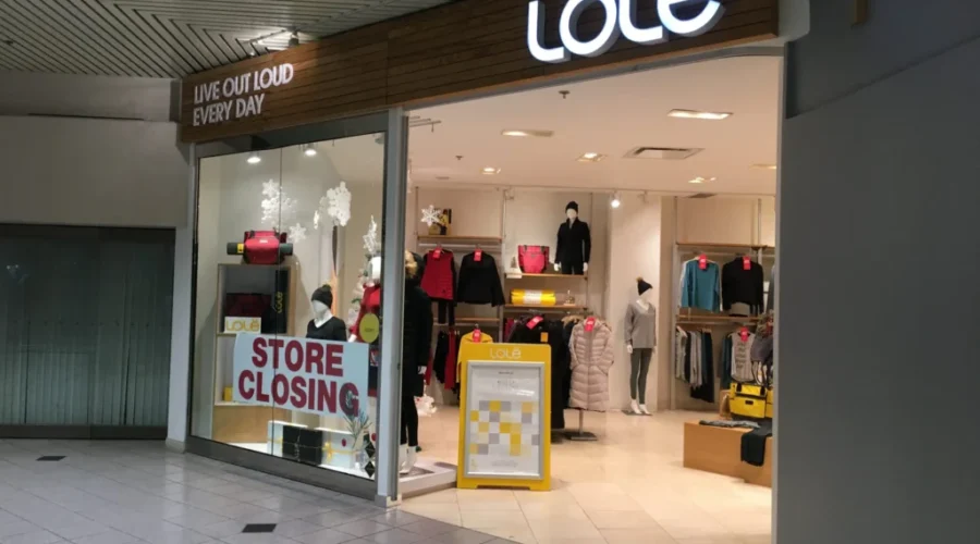 Lolë Closing Saint John, Saint Andrews Stores