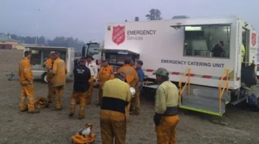Salvation Army Collecting For Australia