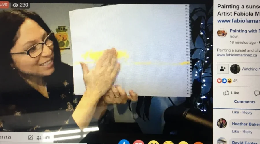 Artist Live Streaming Art Classes For Those At Home