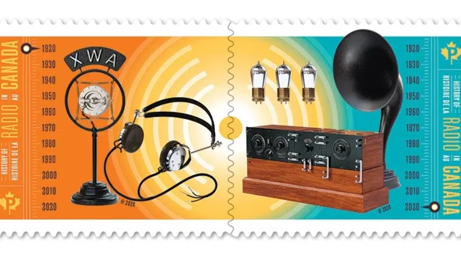 Radio Broadcasting Celebrates 100 Years In Canada With Stamps