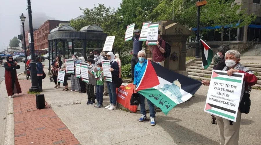Rally Held In Saint John For Palestinian Territories