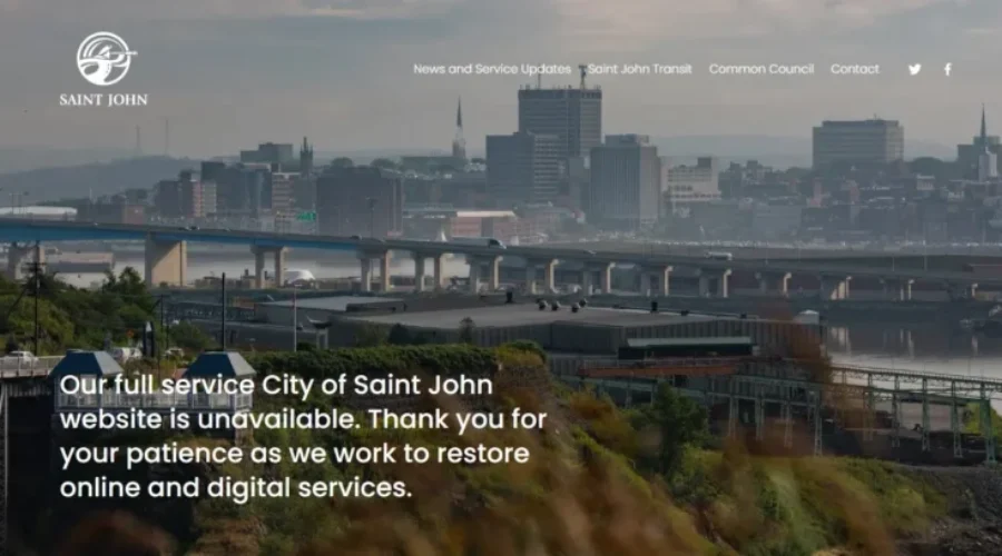 Saint John Launches New Website Amid Cyberattack