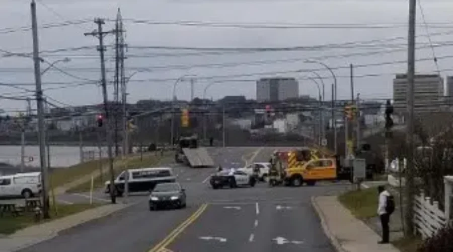 Car Flips Near East End Of The Causeway