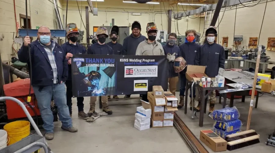 KVHS Welding Class Receives Donation From OSCO Construction