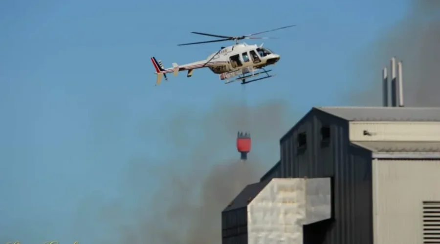 No Damage After Fire At Lake Utopia Mill