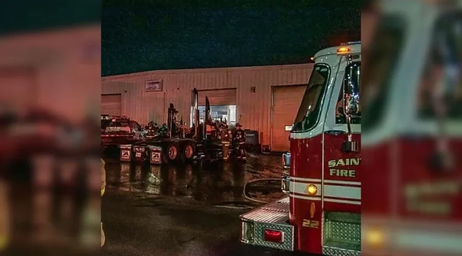 Fire Destroys Transport Truck Cab