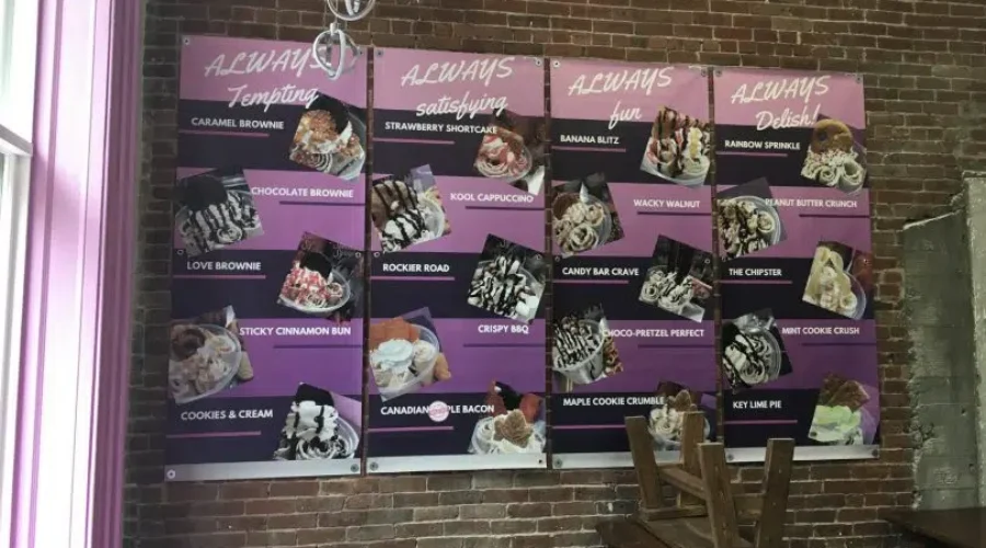 Customers Are Rolling Up For Delish Gourmet Rolled Ice Cream