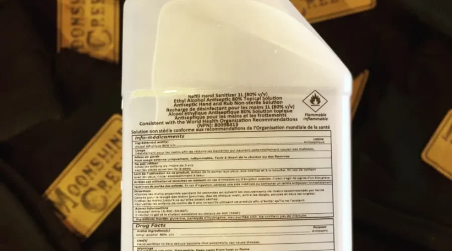 Moonshine Creek To Continue Making Hand Sanitizer