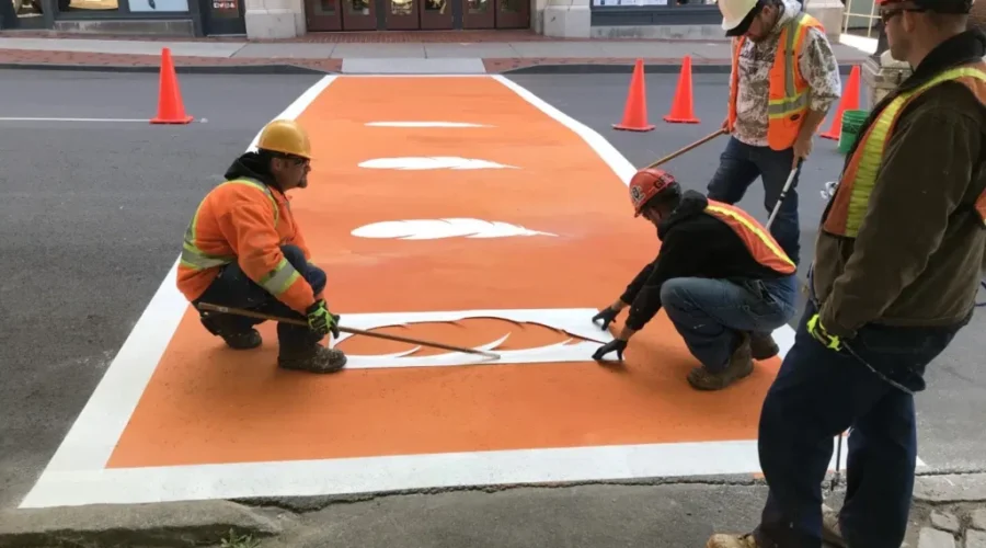 New Orange Crosswalks Honour Truth And Reconciliation