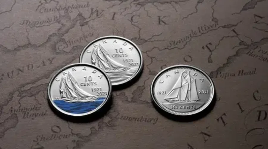 Video: Canada’s new colourful dime is out
