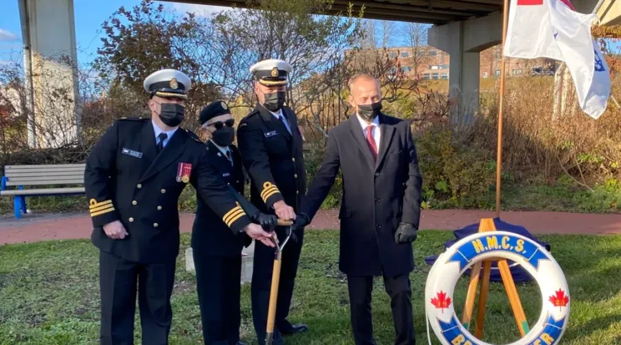 Officials Break Ground For New Naval Memorial