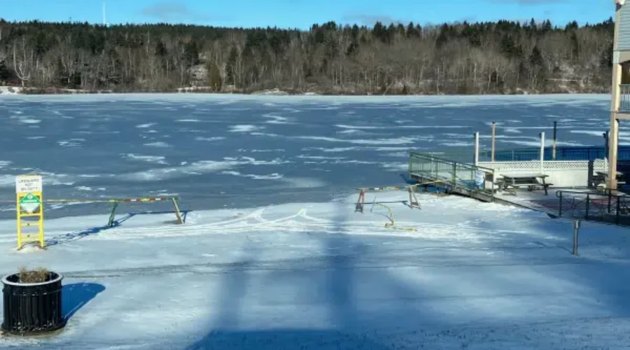 Skating Closed On Lily Lake For The Season