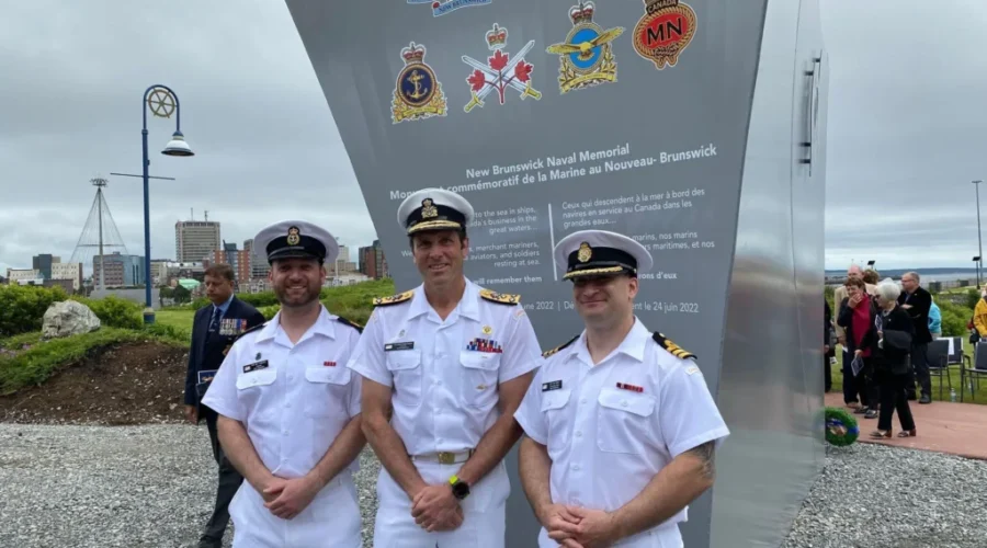 Naval Memorial Unveiled In Saint John
