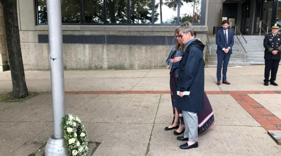 Wreath Laid To Honour 1977 Jail Fire Victims