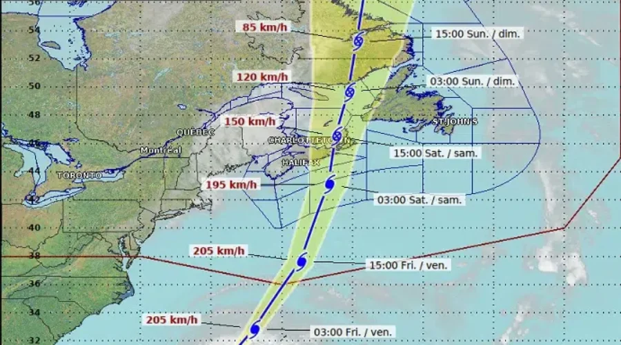 UPDATED: Tropical Storm Watch For Much Of N.B.