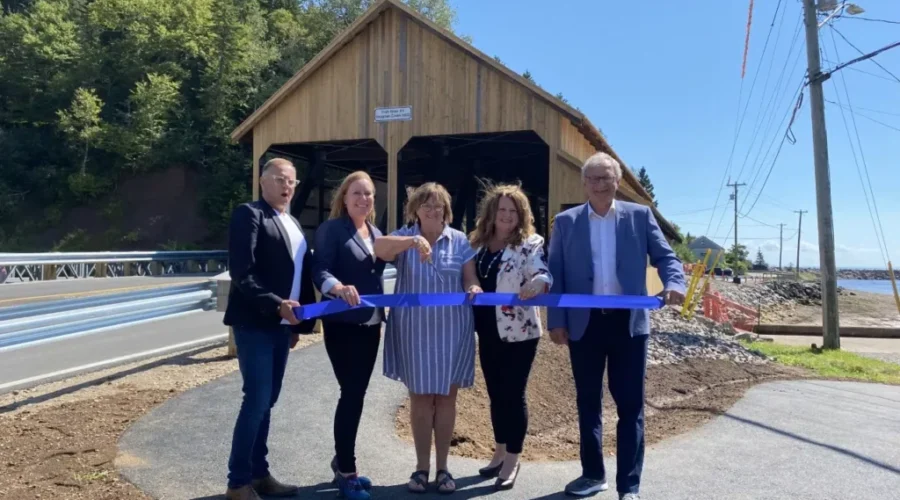 UPDATED: New Vaughan Creek Covered Bridge Officially Open
