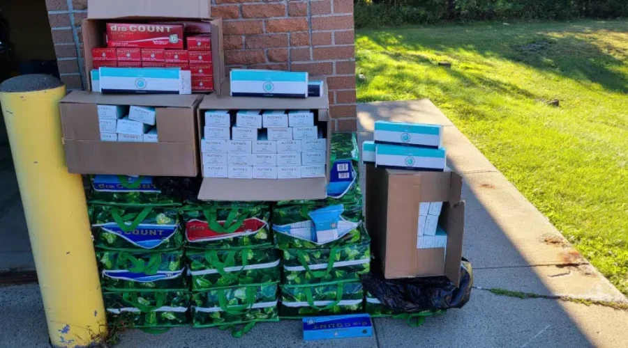 Contraband Cigarettes Seized During Traffic Stop