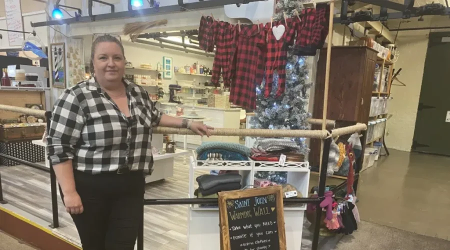 Business Owner Launches ‘Warming Wall’ To Give Back