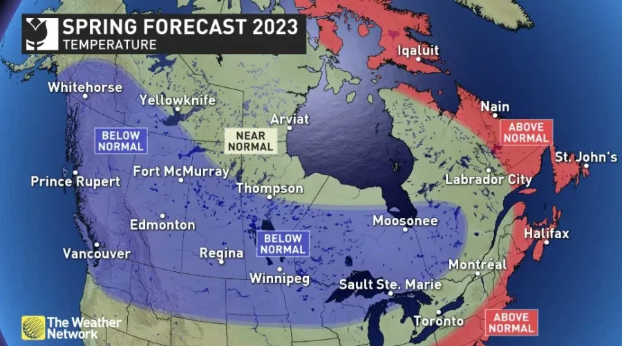 Spring will likely arrive late in N.B.
