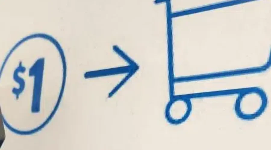 Walmart stores move to coin carts