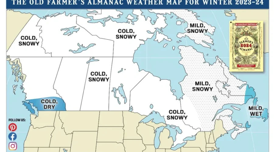 Old Farmer’s Almanac forecasts lots of snow this winter