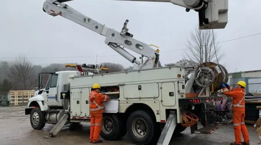 Update 3:00pm: Power crews will need calmer conditions before restoration efforts begin