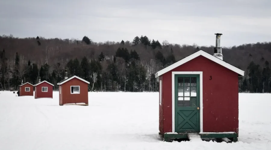 Ice fishing shelters must be removed by Sunday
