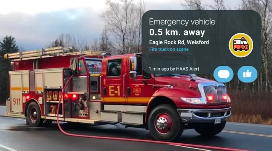 Welsford fire crews deliver real-time alerts to drivers