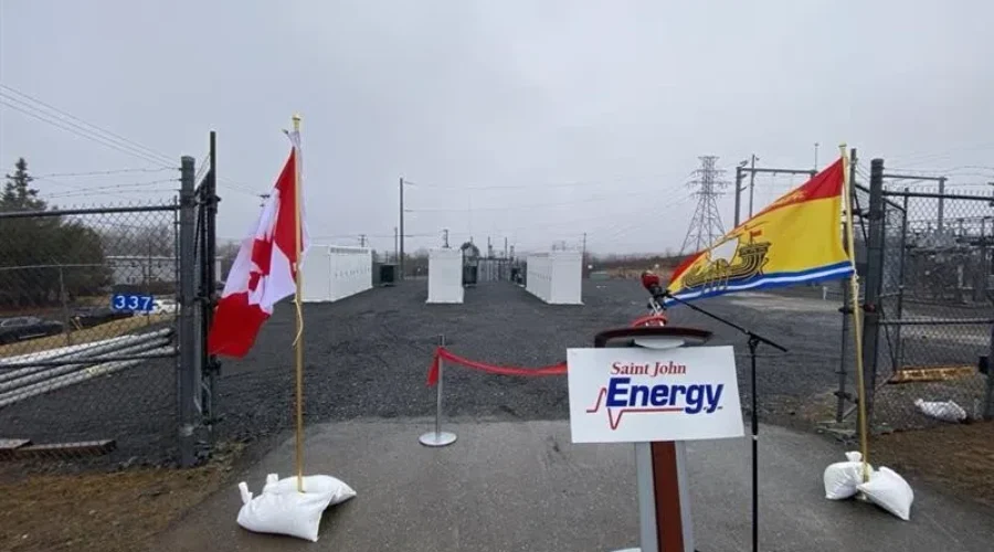 Saint John Energy’s renewable storage project online
