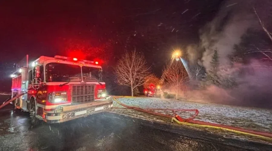 Fire destroys home in Quispamsis