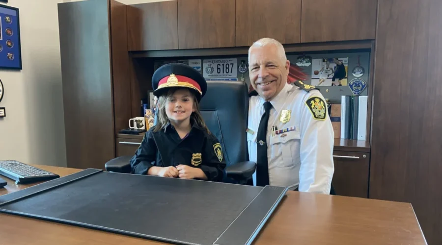 Saint John student becomes police chief for a day