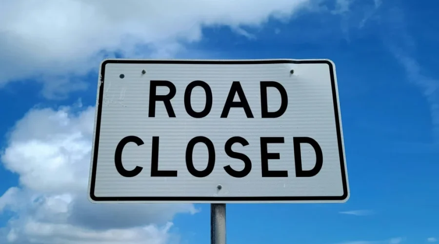 Route 1 westbound off-ramp closure in Saint John