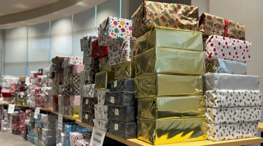 Saint John police collect over 600 holiday boxes for those in need