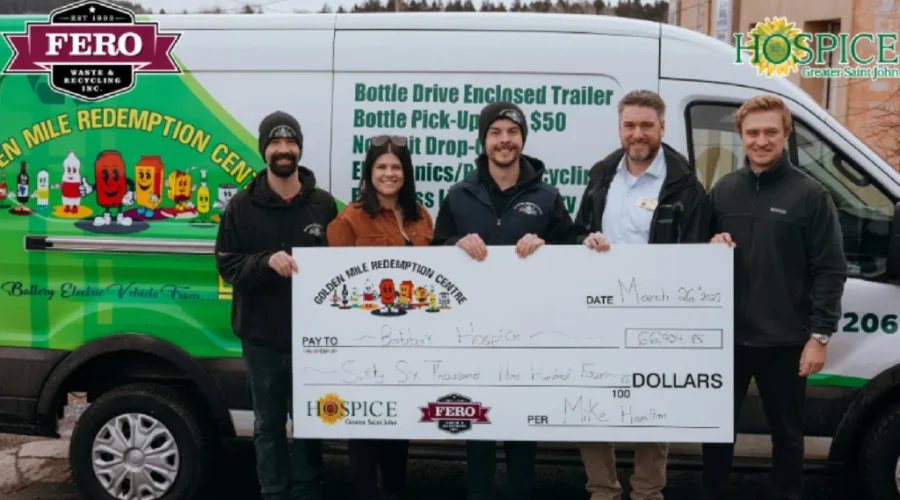 Redemption centres donate nearly $70K to Bobby’s Hospice