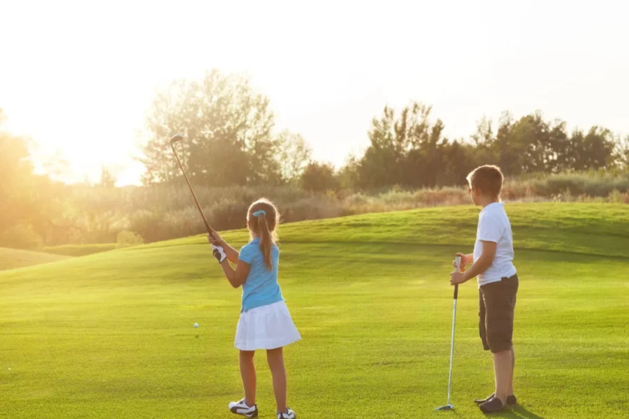 Select courses offering free golf games for kids