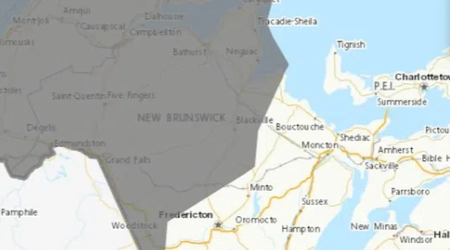 Prairie wildfires causing poor air quality for large part of N.B.