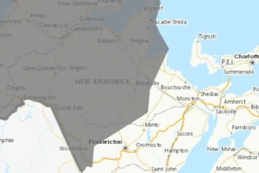 Prairie wildfires causing poor air quality for large part of N.B.