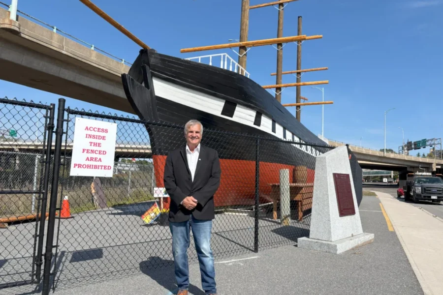 The Marco Polo finally returns to port