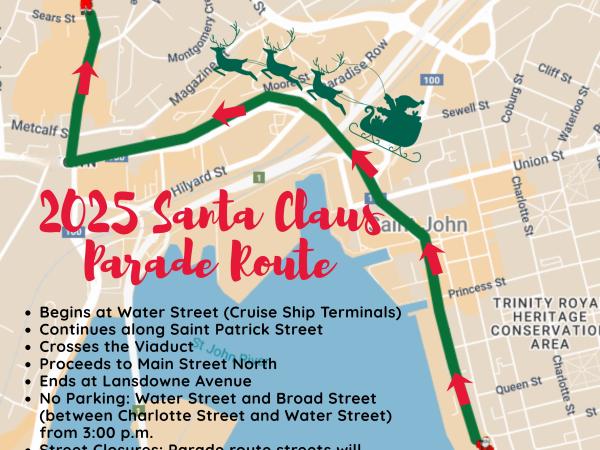 2025 Santa Claus Parade Route (1)