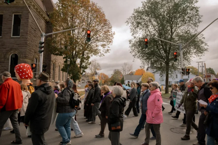 Hundreds march for women’s equity