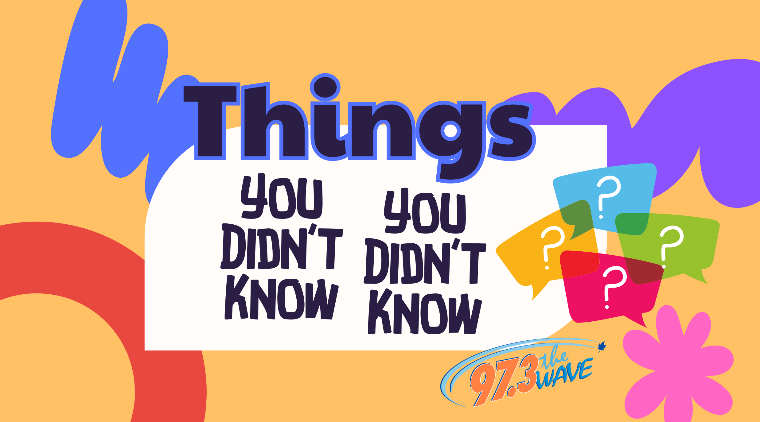 Things you didnt know you didnt know
