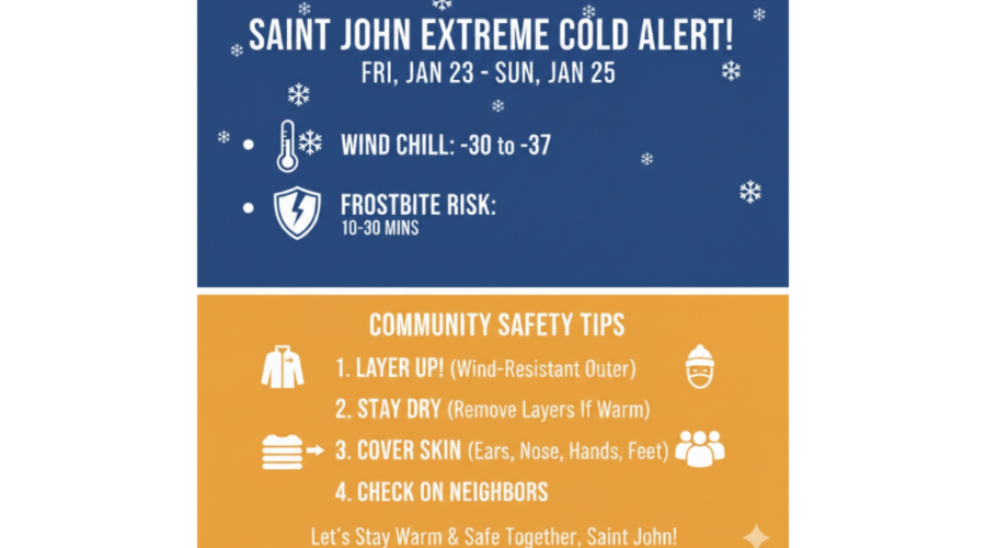 Bundling Up Together & Staying Safe During Saint John’s Extreme Cold