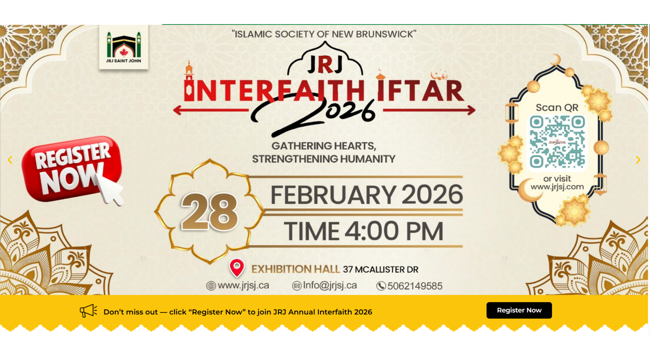 JRJ Annual Interfaith Iftar Dinner 2026