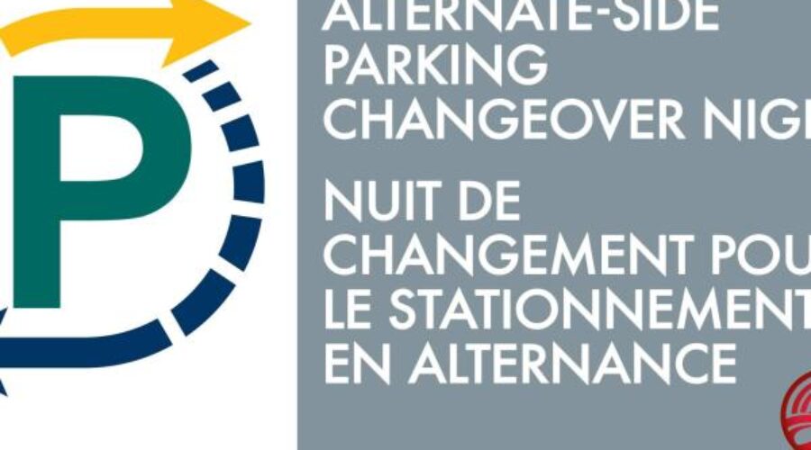 Alternate-side parking changeover is in effect