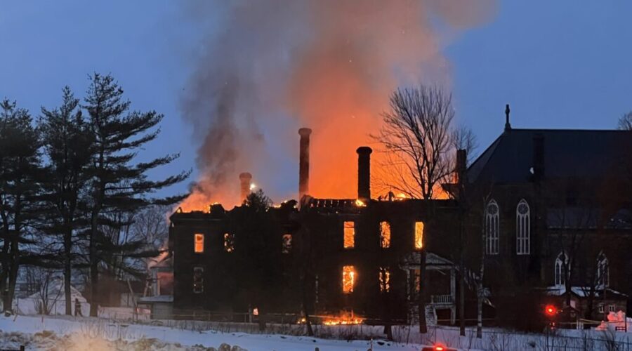 Fire at former St. Michael’s Convent in Miramichi