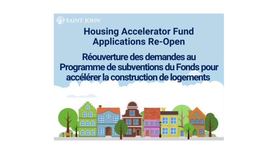 City of Saint John Re‑Opens Select Housing Accelerator Fund Grant Streams